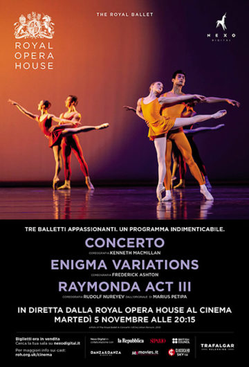 Locandina The Royal Ballet | Concerto – Enigma Variations – Raymonda Act III