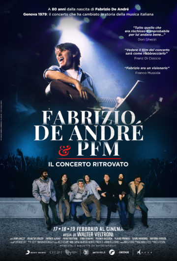 Locandina FABRIZIO DE ANDRÉ E PFM Il concerto ritrovato