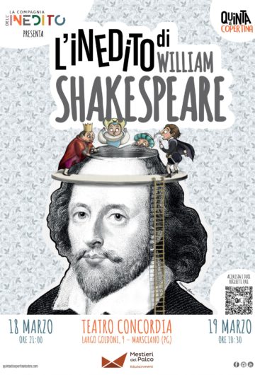 Locandina L’INEDITO DI WILLIAM SHAKESPEARE